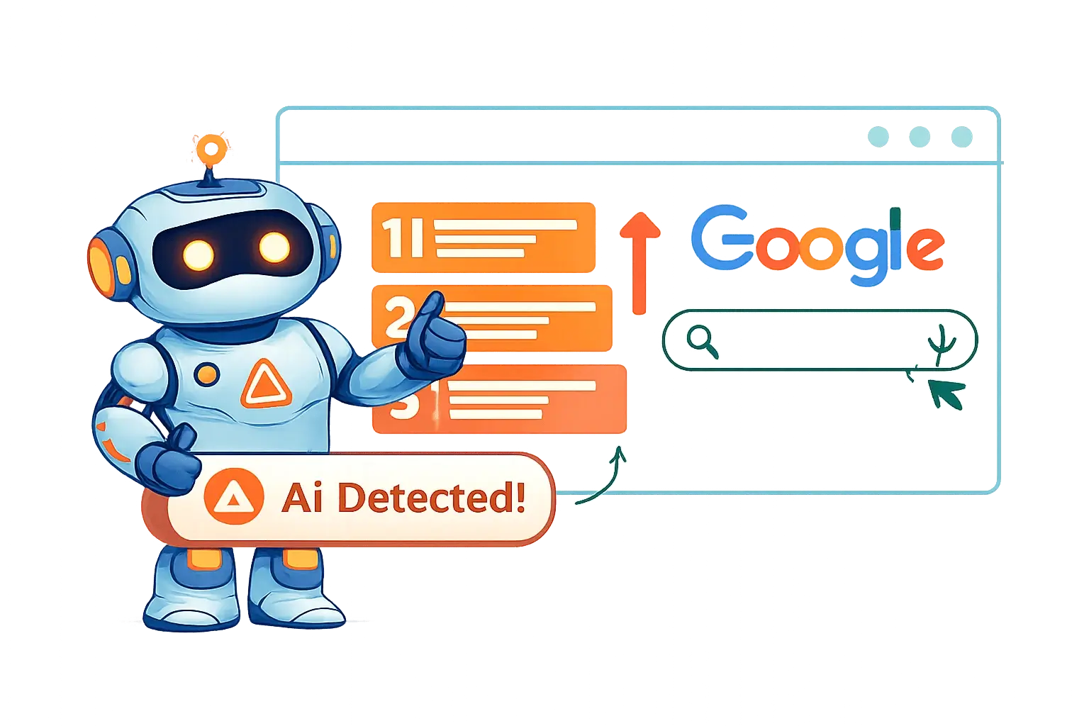 Gemini AI Detector protecting SEO rankings by identifying AI-generated text that may harm search engine optimization